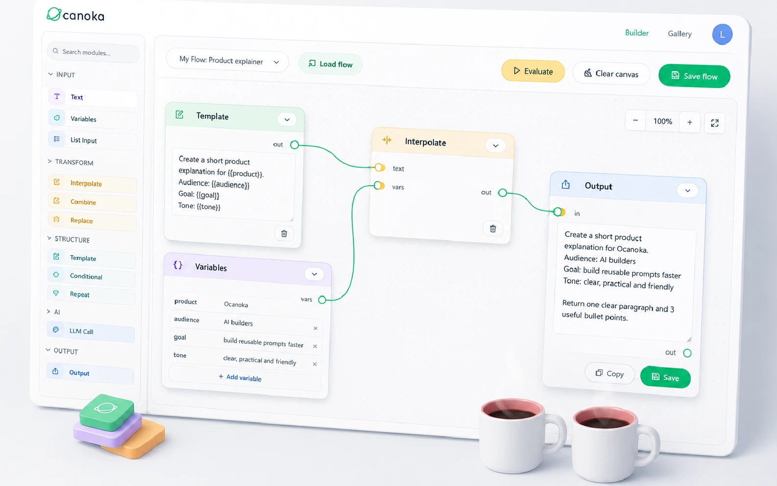 Ocanoka prompt builder